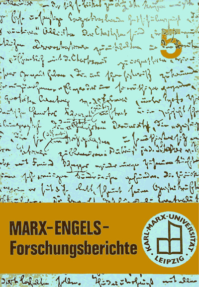 Marx-Engels-Forschungsberichte, Heft 5